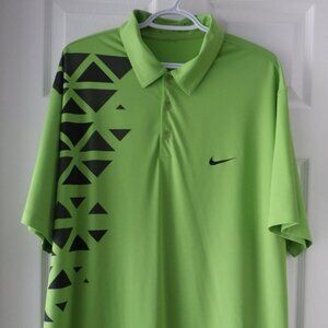 Nike Men’s Golf Polo Shirt Dry Fit Green Size X Large Sport Athletic Active Logo